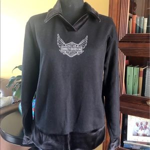 Authentic Harley Davidson sweatshirt style top - M